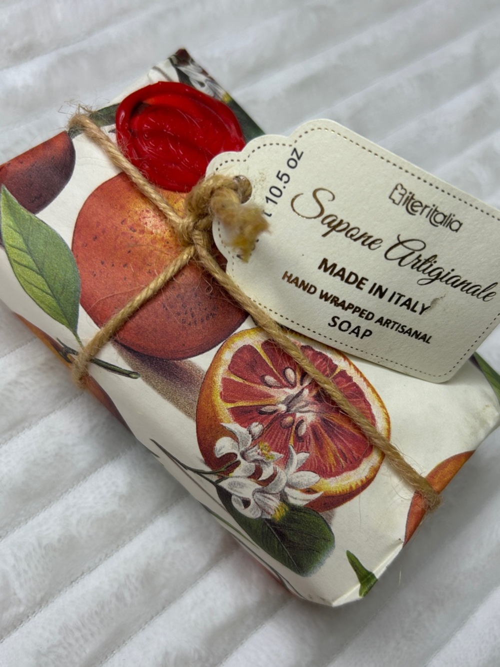 10.5 oz Sapone Artigianale Hand-Wrapped Bar Soap